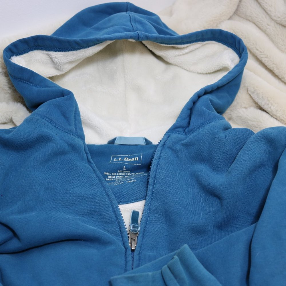 L.L.Bean | Women's Sherpa-Lined Hoodie | Size LRG